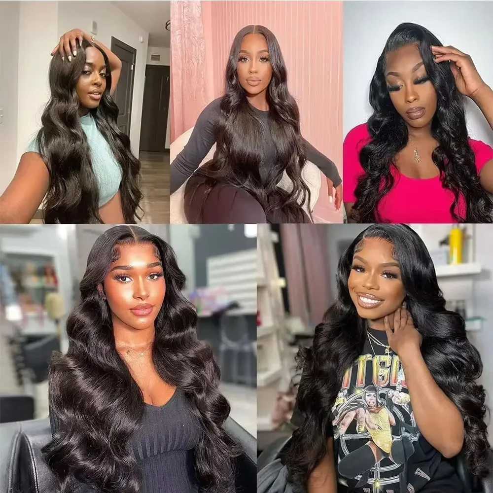 Extensions de Cheveux Brésiliens 100% Naturels, Tissage Remy, Body Wave, 10 à 40 Pouces, Lots de 1/3/4