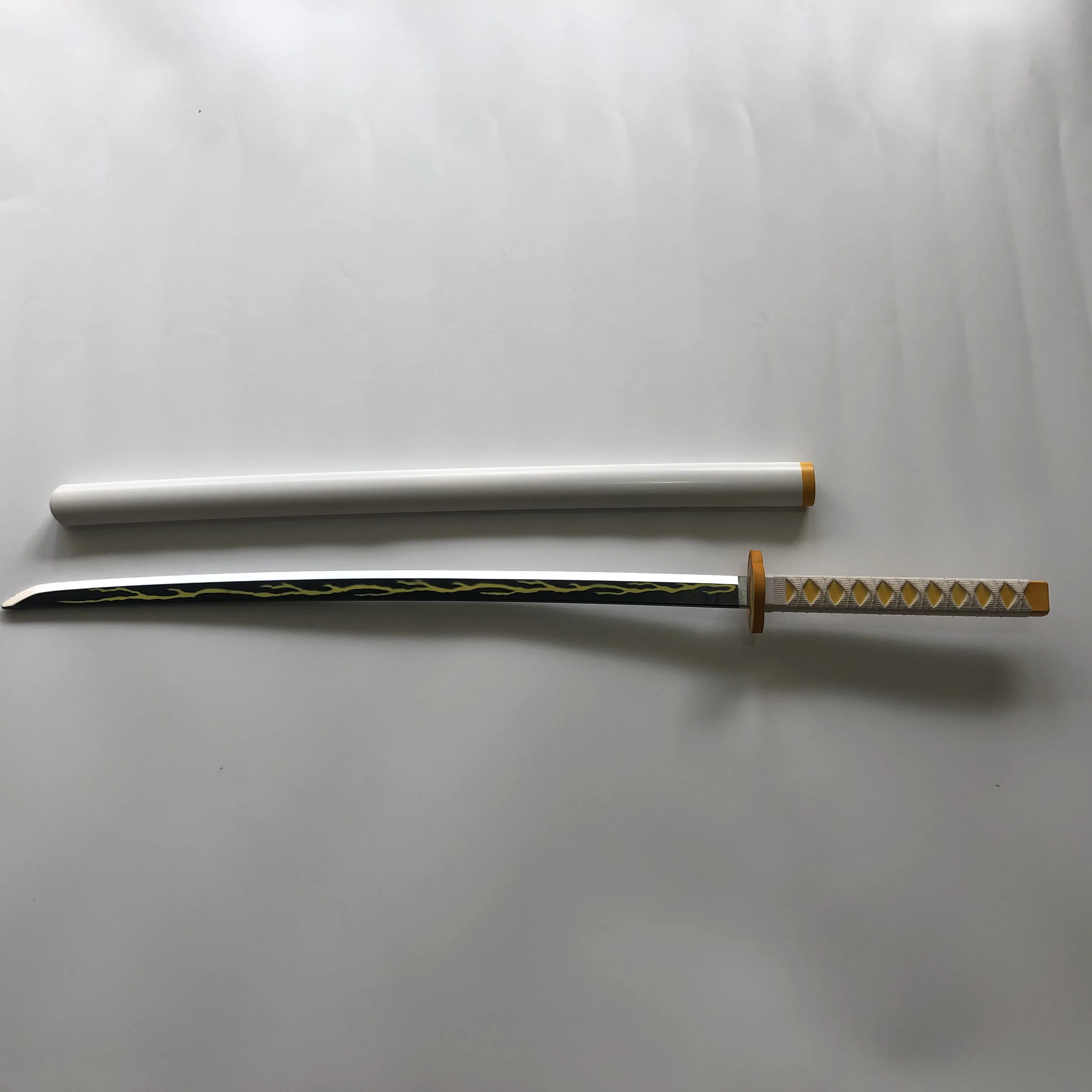 104cm spada Cosplay arma Agatsuma Zenitsu spada Anime Ninja coltello non affilato