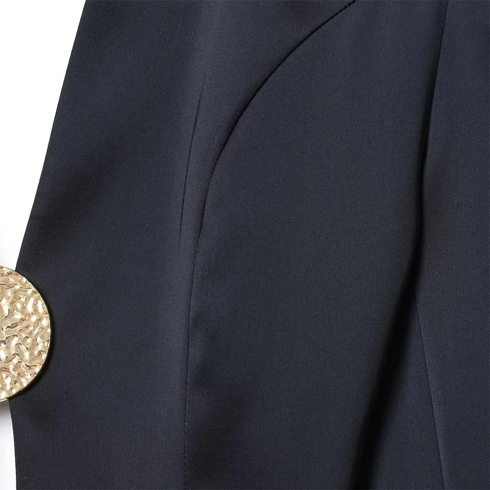 Autunno e inverno nuove donne sexy cintura antivento spalline manica lunga profondo scollo a V versione a palloncino mini abito