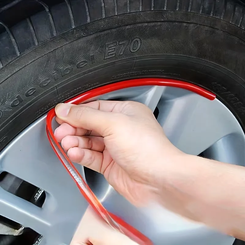 Car Accessories Tape - 8 M Lange Anti-Kollisions- und Anti-Kratz-Autofelgenstreifen,