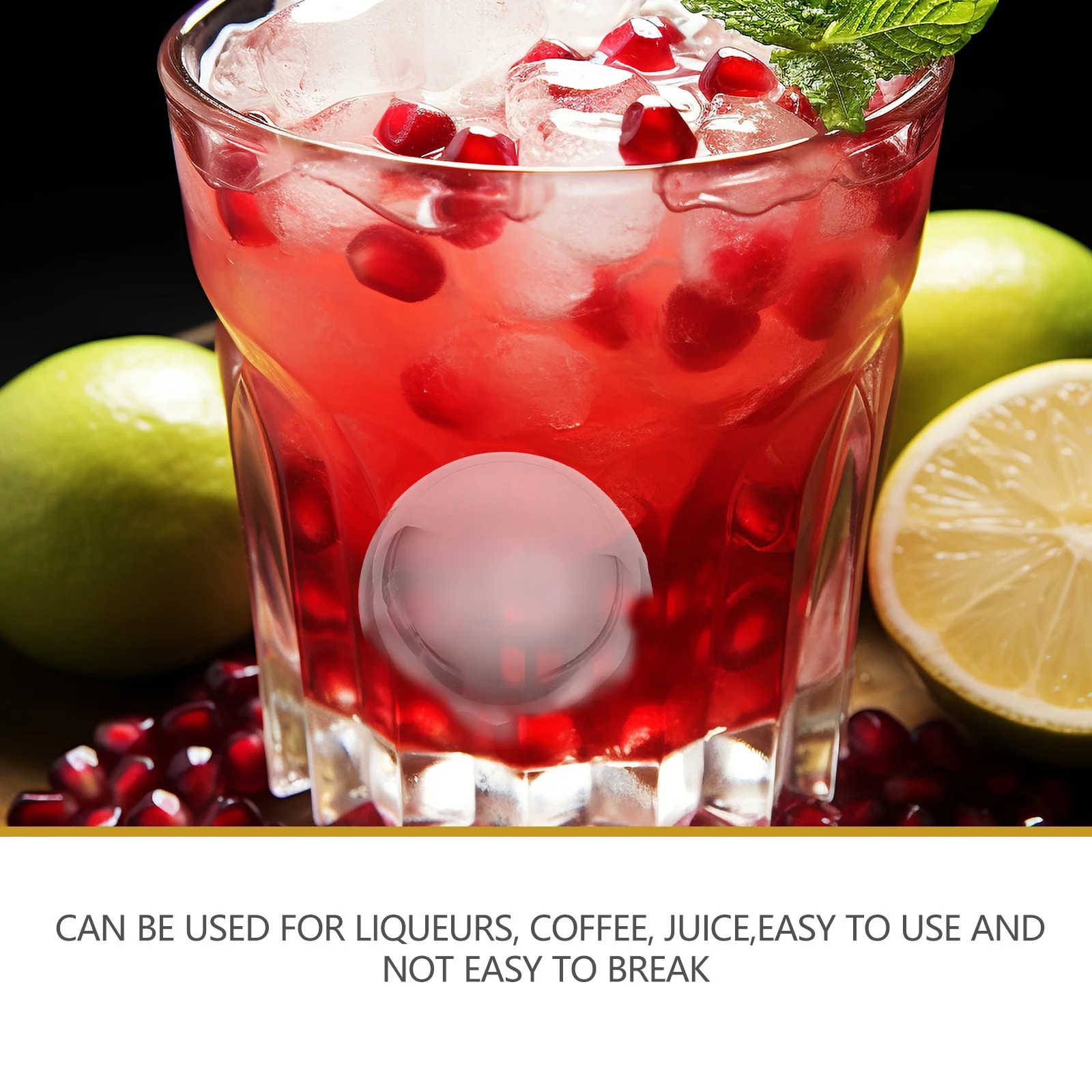 

5 pcs Round Ice Pellets Reusable Cooling Whiskey Rocks For Liqueurs White Wine Coffee Juice Beverage Chilling Tools