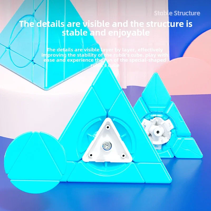 Shengshou Crazy Mirror Pyraminx Magic Speed Cube Sengso ปริศนามืออาชีพเกม Fidget ของเล่นสําหรับของขวัญเด็ก