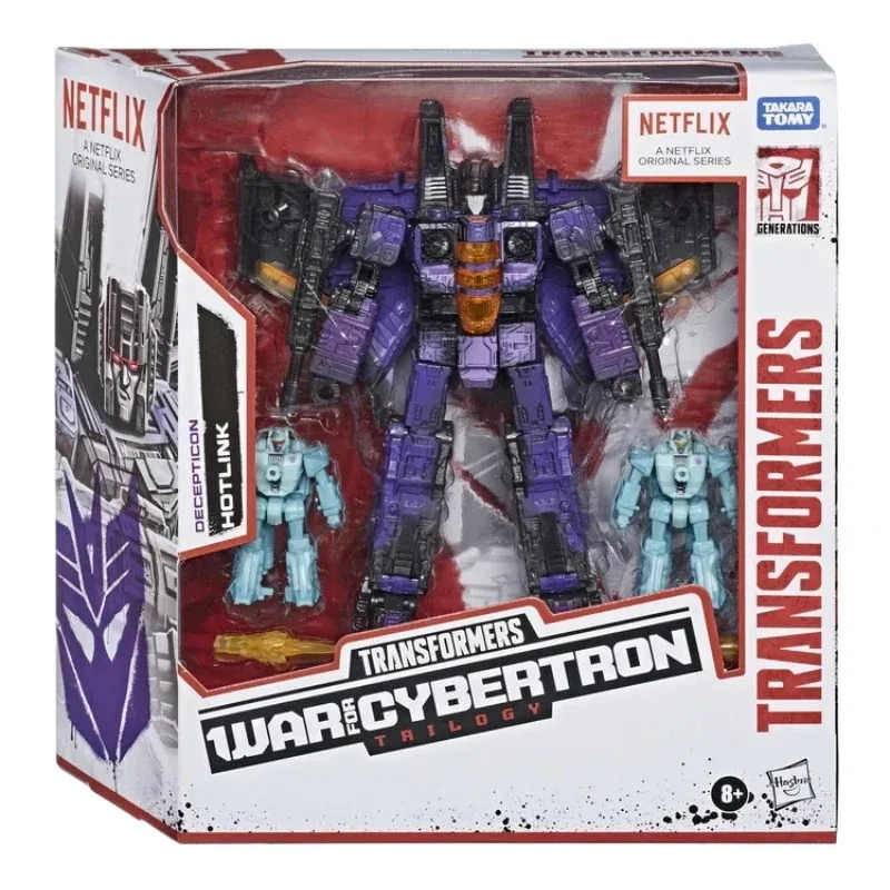 In Stock Takara Tomy Transformers War for Cybertron Trilogy Netflix Hotlink Anime Figures Robot Toys Action Figure Gifts Hobbies