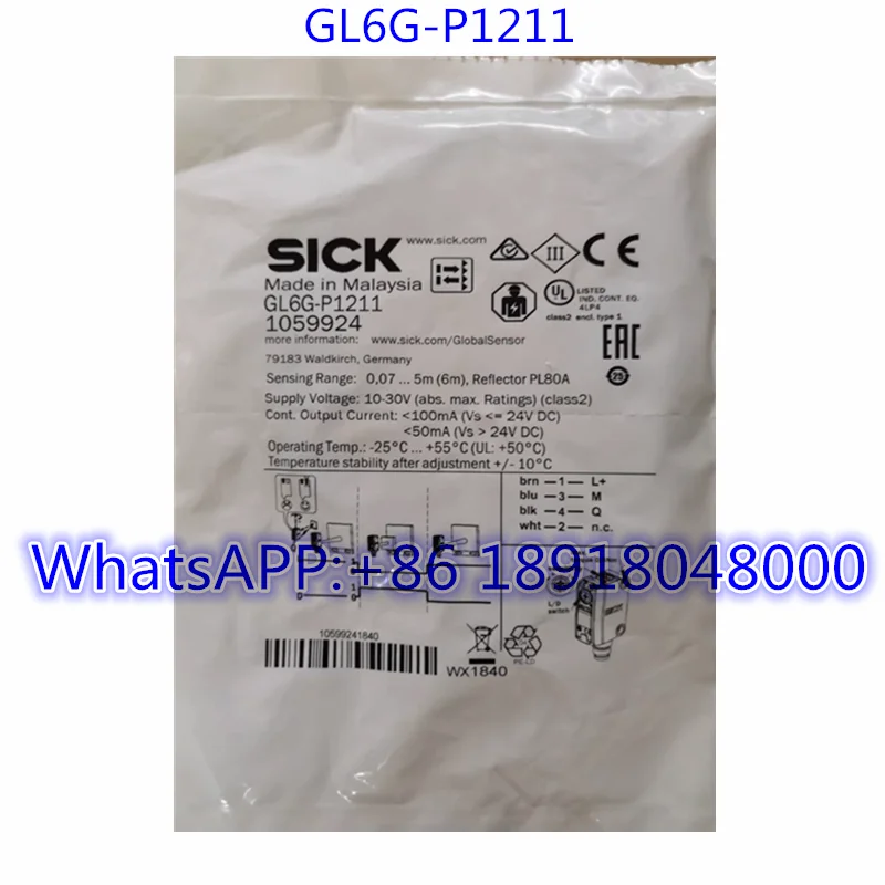 

Совершенно новый датчик GL6G-P1211 1059924 Быстрая доставка