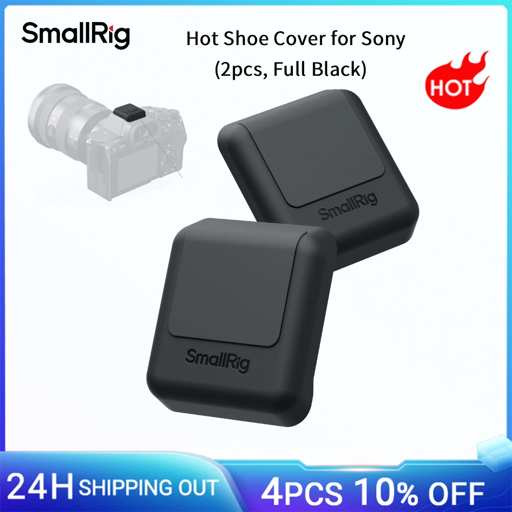 SmallRig 7 IV / 7 V Blitzschuhabdeckung für Sony Alpha 1/A1 II/A9 III/ A7 IV / A7 V / A7R V / A7S III / A7R IV 2 Stück, Komplett Schwarz -6247
