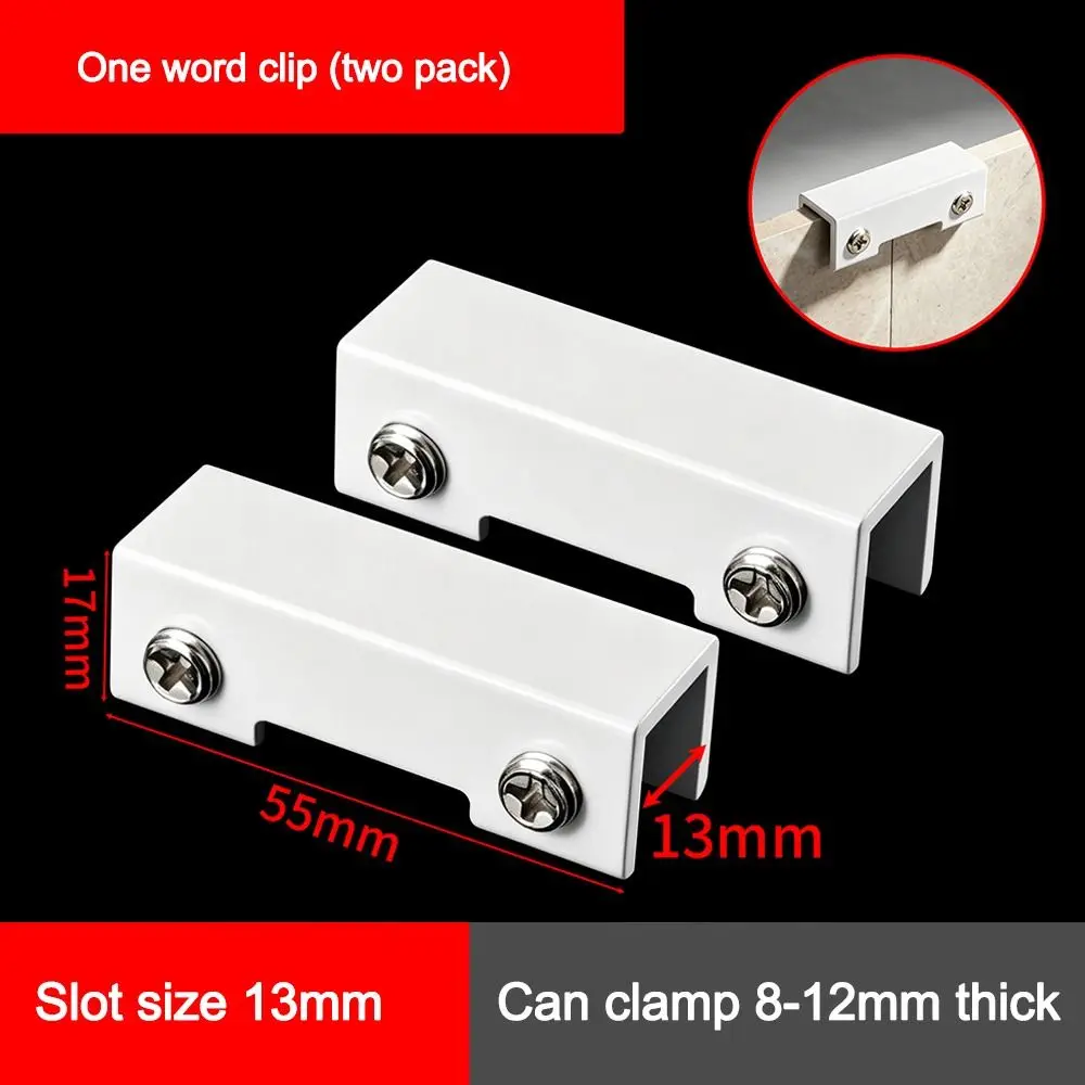 Aluminum Alloy Adjustable Support Leg Bracket Heavy Duty Waterproof Aluminum Corner Clamps White Rust Resistant Tile Holder