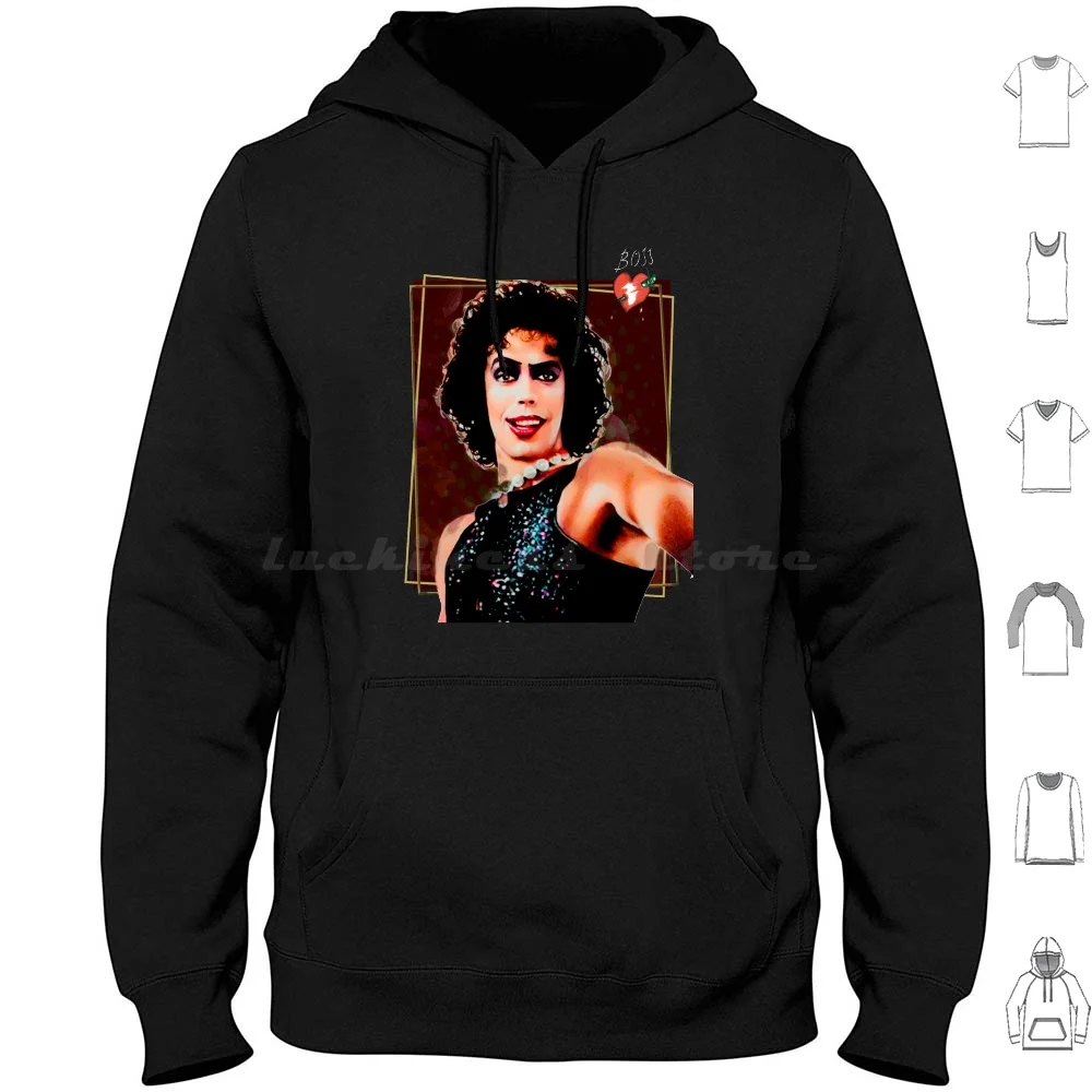 The Horror Picture Show-Sudadera con capucha de algodón de manga larga The Horror Picture Show Horror Tim Curry Dr Frank N