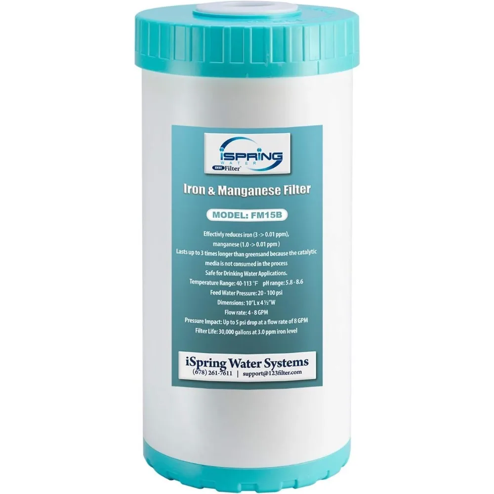 استبدال خرطوشة فلتر تصفية الحديد والمنغنيز لنظام تنقية المياه في المنزل بالكامل