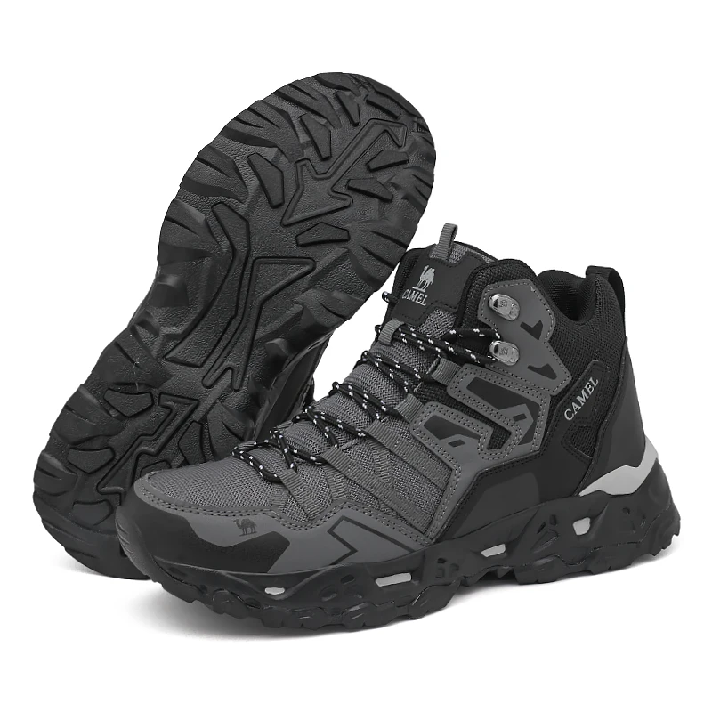 

Модные мужские прогулочные кроссовки, высокие мужские походные туфли, нескользящие спортивные туфли, удобные дышащие треккинговые туфли для скалолазания