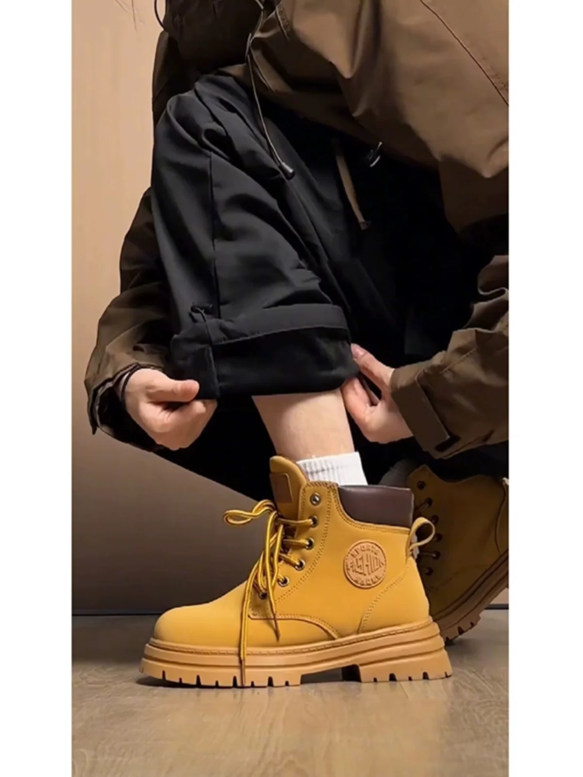 

Американские ботинки, брюки High Street, морозостойкие брюки для спецодежды на подкладке, мужские водонепроницаемые футболки в северо-восточном стиле...