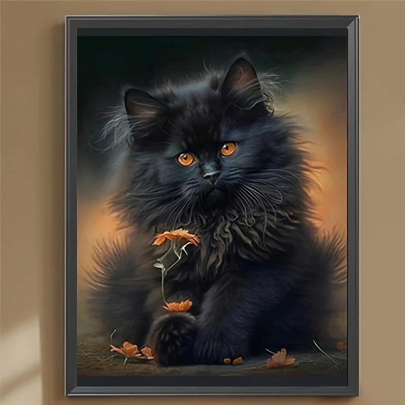 quebra-cabecas-de-500-1000-1200-2000-pecas-gato-preto-fofo-jogos-de-atividade-familiar-para-sala-de-jogos-quarto-e-decoracao-de-casa-sem-moldura