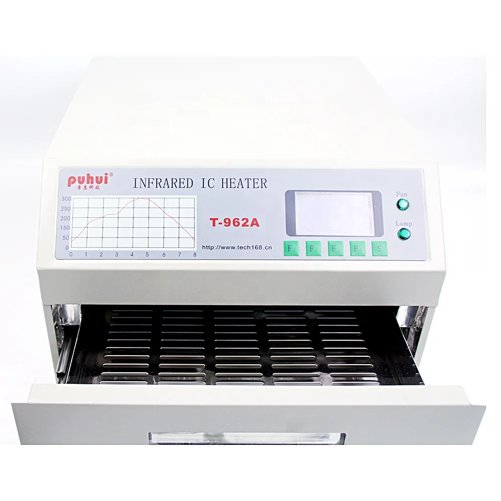 Desktop Reflow Oven Infrared IC Heater Soldering Machine 1500W 300*320mm T962A Reflow Oven BGA SMD SMT LED PCB Rework Station