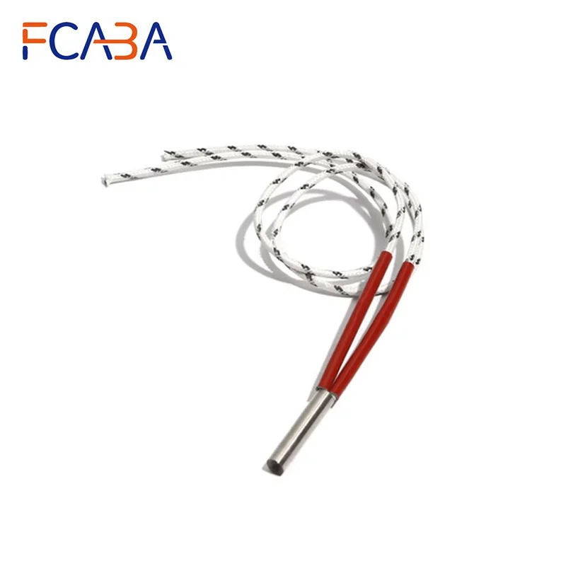 FCABA 5PCS 6mm 50~60mm 316SUS Cartridge Heater 110V/220V/380V Tubular Electric Element 120W/130W/140W/150W