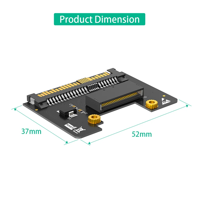 NVMe Ruler 1U EDSFF P4511 E1.S Gen-Z PCI-E to SFF-8639 U.2 SSD Adapter Interface Connector SSD Riser Card Adapter For PC Desktop