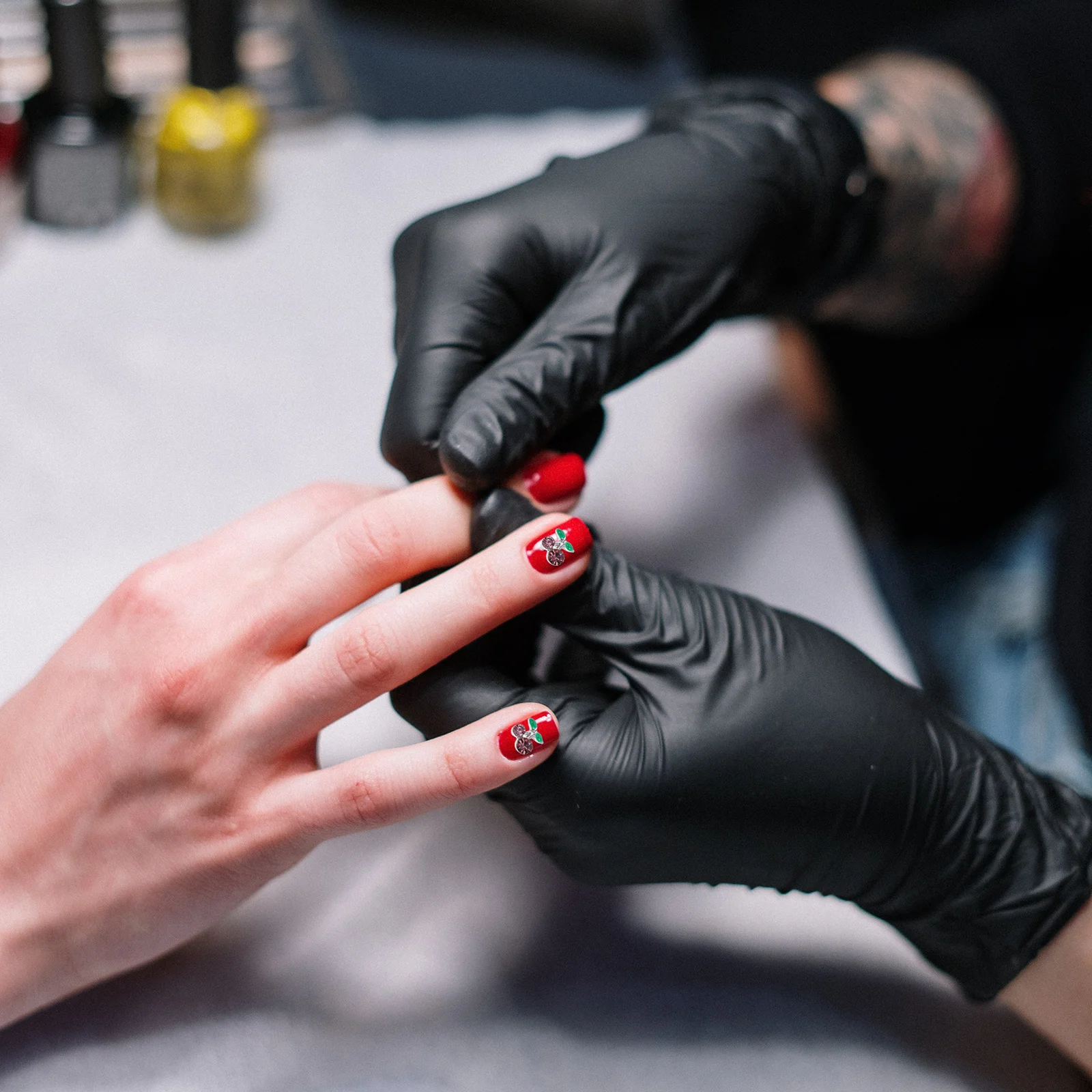 60 قطعة حفر المياه مسمار الزينة الكرز الراين Diy بها بنفسك لوازم الفن سجل القصاصات جراب هاتف مجوهرات اكسسوارات #4