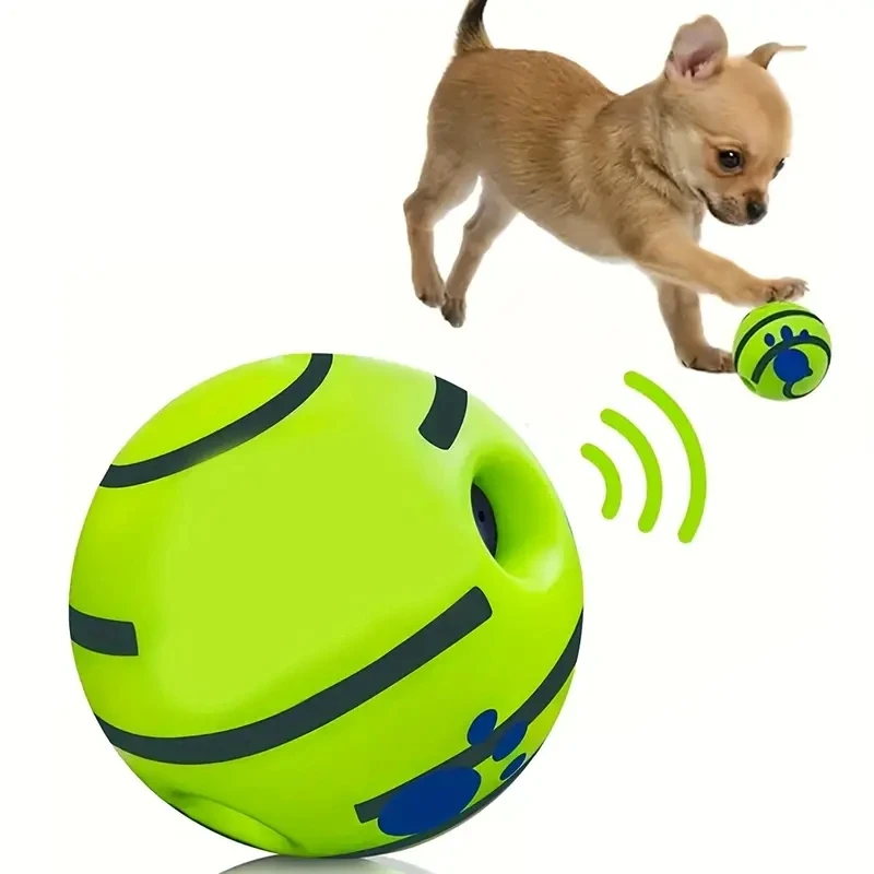 Balle interactive Giggle Ball - Balles pour l'entraînement du QI canin, jouet interactif pour animaux de compagnie, jeu stimulant pour le développement de l'intelligence canine