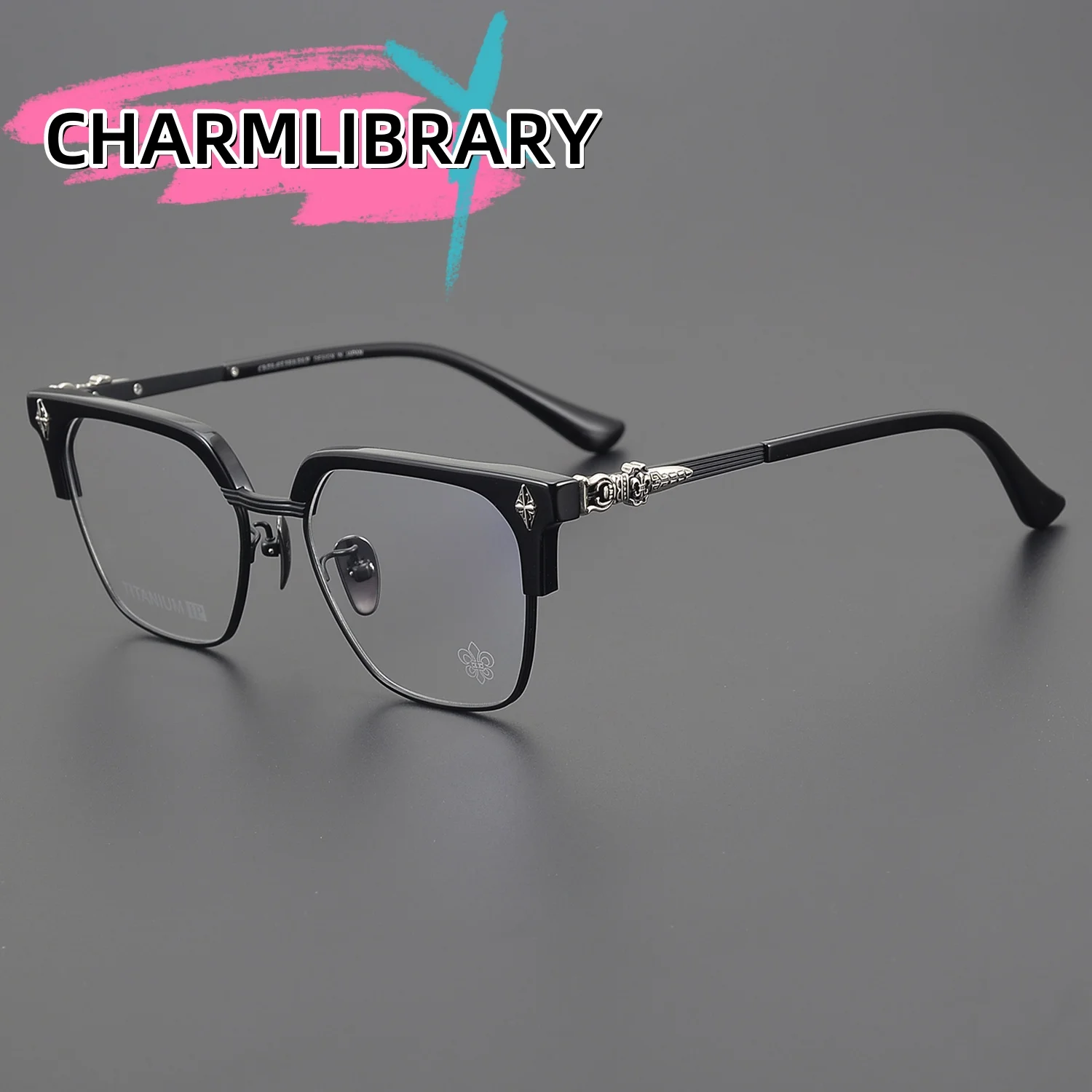 

Men's Square Retro Anti Blue Light Full Frame Glasses Frame Women's Luxury Fashion Reading Computer Optics Prescription Eyeglass