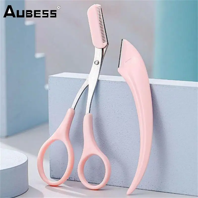 Eyebrow Scissors Shaping Perfect Eyebrows Precise Trimming Eyebrow Trimmer Convenient Design Beauty Products Trimmer Set
