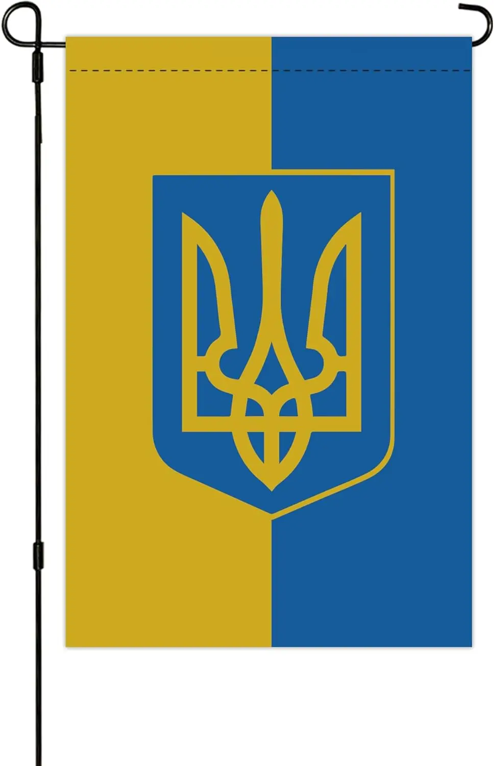 Ukraine Garden Flag Double Sided Vertical Ukrainian Outside Decorative Small Flags for Yard Lawn Farmhouse, 12 x 18 Inch (Uk WWL