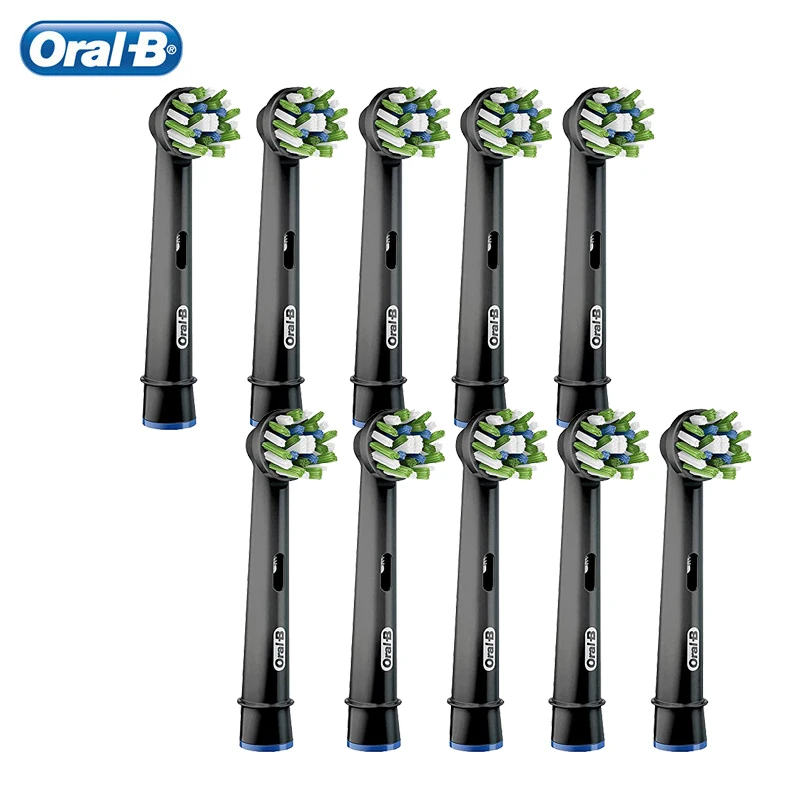 Oral-B Cross Action Replacement Electric Toothbrus for Rotation Type Tooth Brush 10pcs for All Oralb Handles Except Oral-B IO