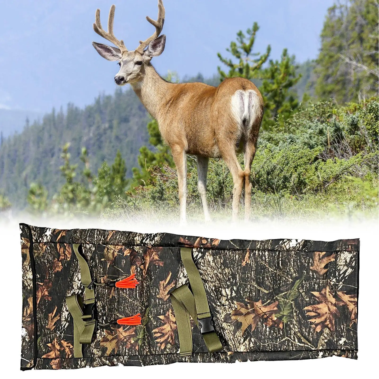 Deer Feeder Waterproof Hunting Tackle With Adjustable Strap Deer Feeding Station For Wildlife Outdoor Field Farm Ranch Backyard