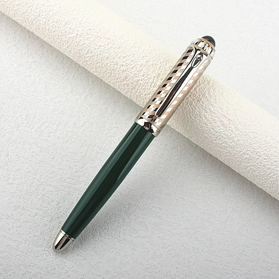 Luxury Metal Twist Cap Ball Pen Heavy Feel Office Business Signature Stationery School Supplies Ballpoint Pen