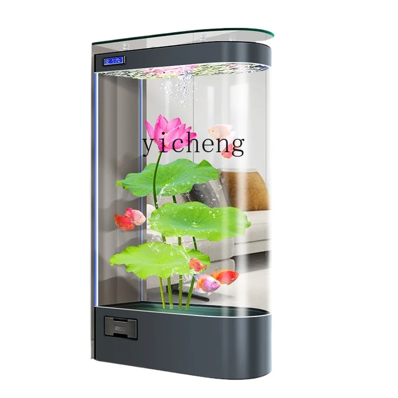 

XL living room household explosion-proof glass fish tank aquarium partition bullet goldfish tank