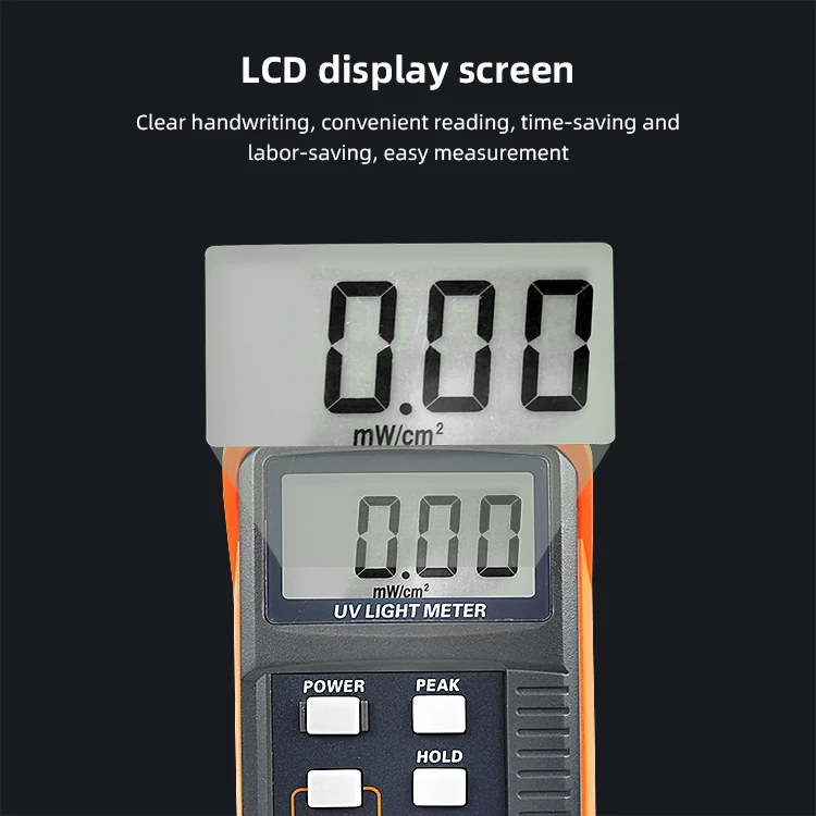 UVC254 Ultraviolet Radiation Meter Disinfection and Sterilization Lamp Tube 254nm Intensity Meter Illuminometer