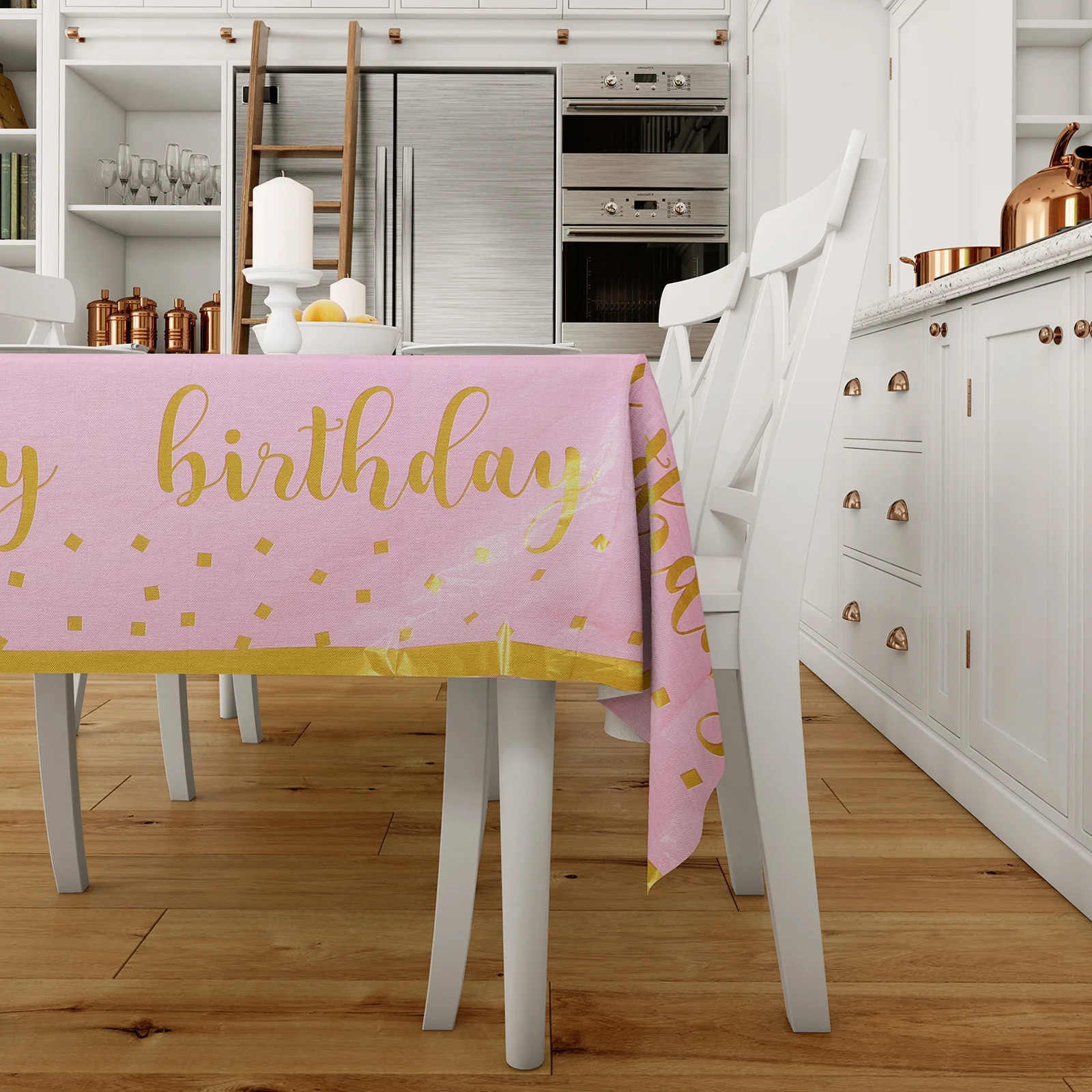 

2Pcs Plastic Rectangle Birthday Tablecloths Party Table Cover Large Decorative Table Cloth for Birthday Party Decorations