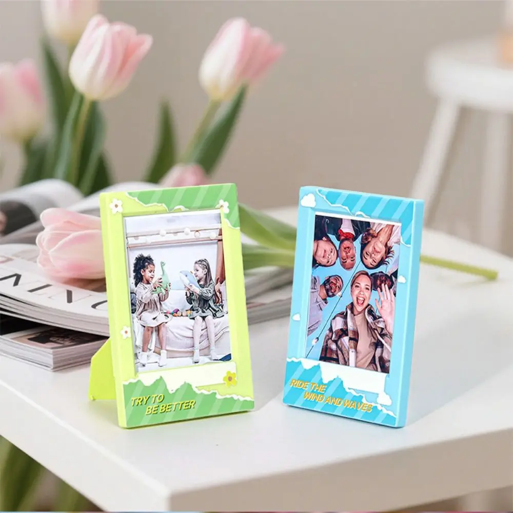 Color Frame 3 Inch 3 Inch Photo Holder Easy to Use Vertical 3 Inch Photo Frame Portable Creative Mini Film Frame Children's Art