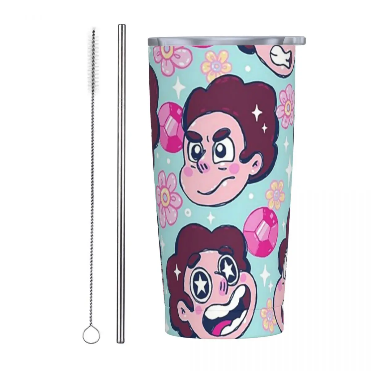 Believe In Steven - REMASTERED Stainless Steel Tumbler Vacuum Insulated Mug Thermal Cold Cup Straw With Lid 20oz