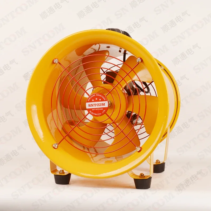 Portable axial flow fan 220V portable exhaust fan for industrial formaldehyde removal dust ventilation equipment blower