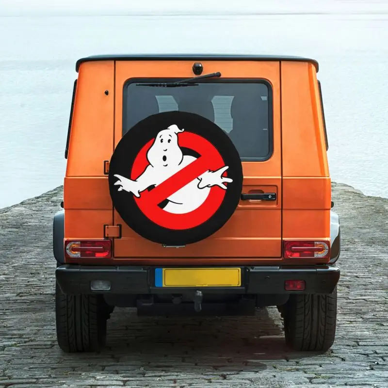 Custom Ghostbusters Spare Tire Cover for Jeep Hummer Supernatural Ghost Movie SUV RV 4x4 Car Wheel Protectors Accessories