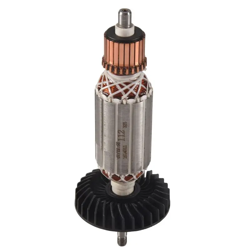 Happy New- Angle Grinder Armature Rotor For 9553NB 9553HB N 9555 Rotor With Bearing 607 Angle Grinder Rotor Accessories