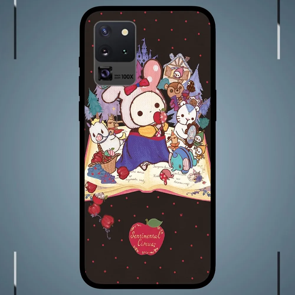 Cute Sentimental Circus  Phone Case For Samsung Galaxy S24 S23 S22 S21 S20 FE Note9 10 Plus Ultra Lite 5G Black Phone Case