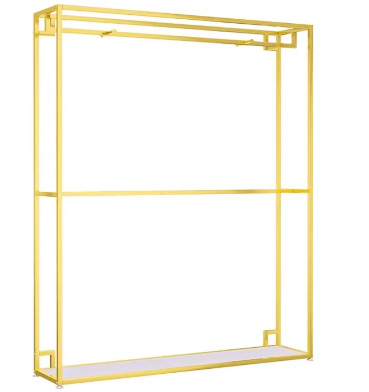 Double layered suit hanger with