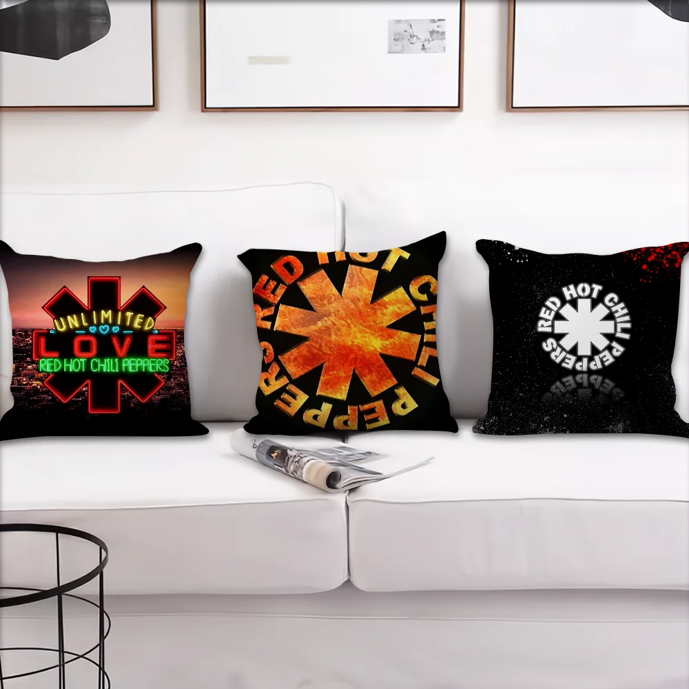 The Band R-Red H-Hot C-Chili P-Peppers Comfortable Decorative Cushion Cover Pillow Case Suitable for Home Living Room Sofa Room