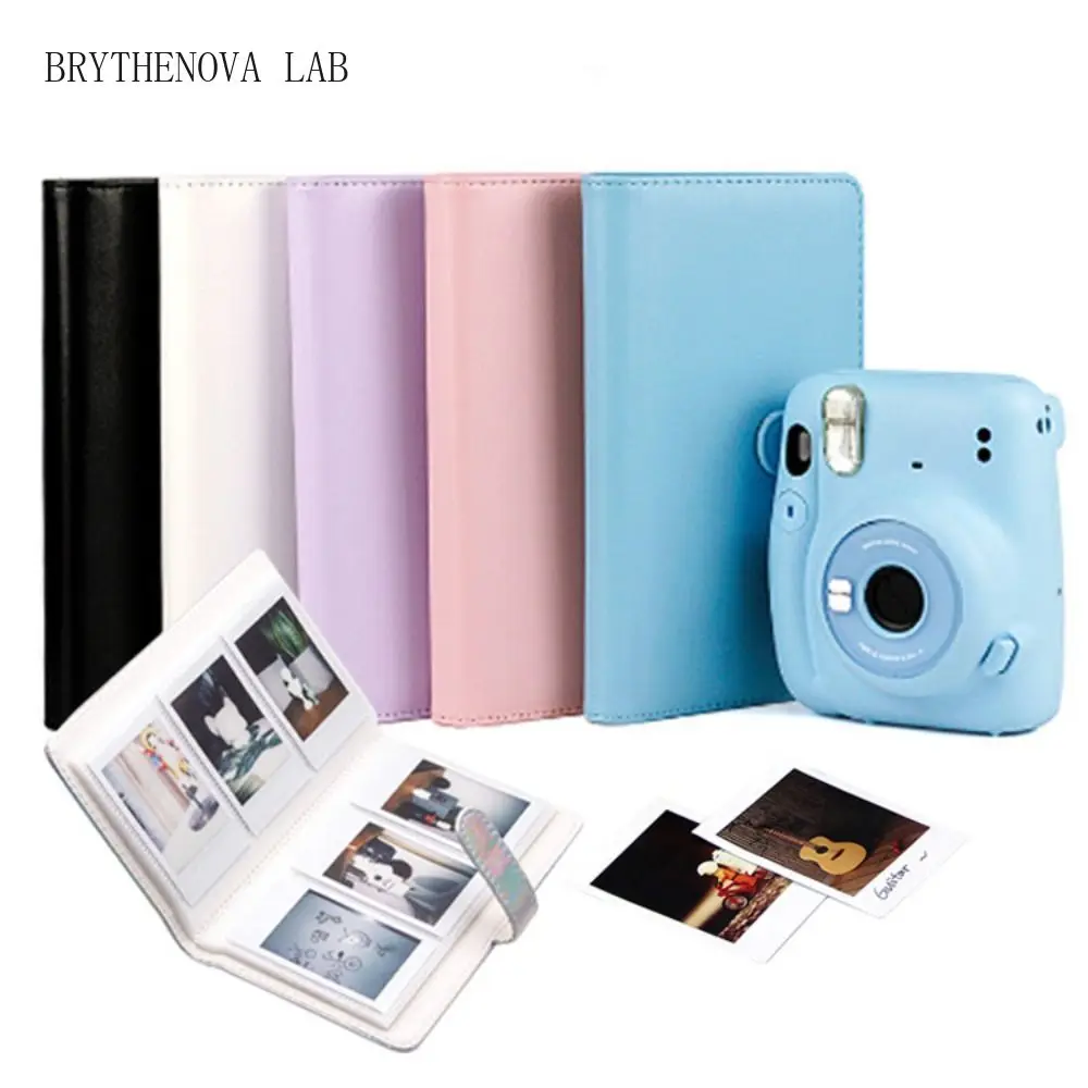 108 Pockets Instant Camera Photo Album Suede Surface PU Leather Memorial Stamps Booklet for Fujifilm Instax Mini 11/9/EVO