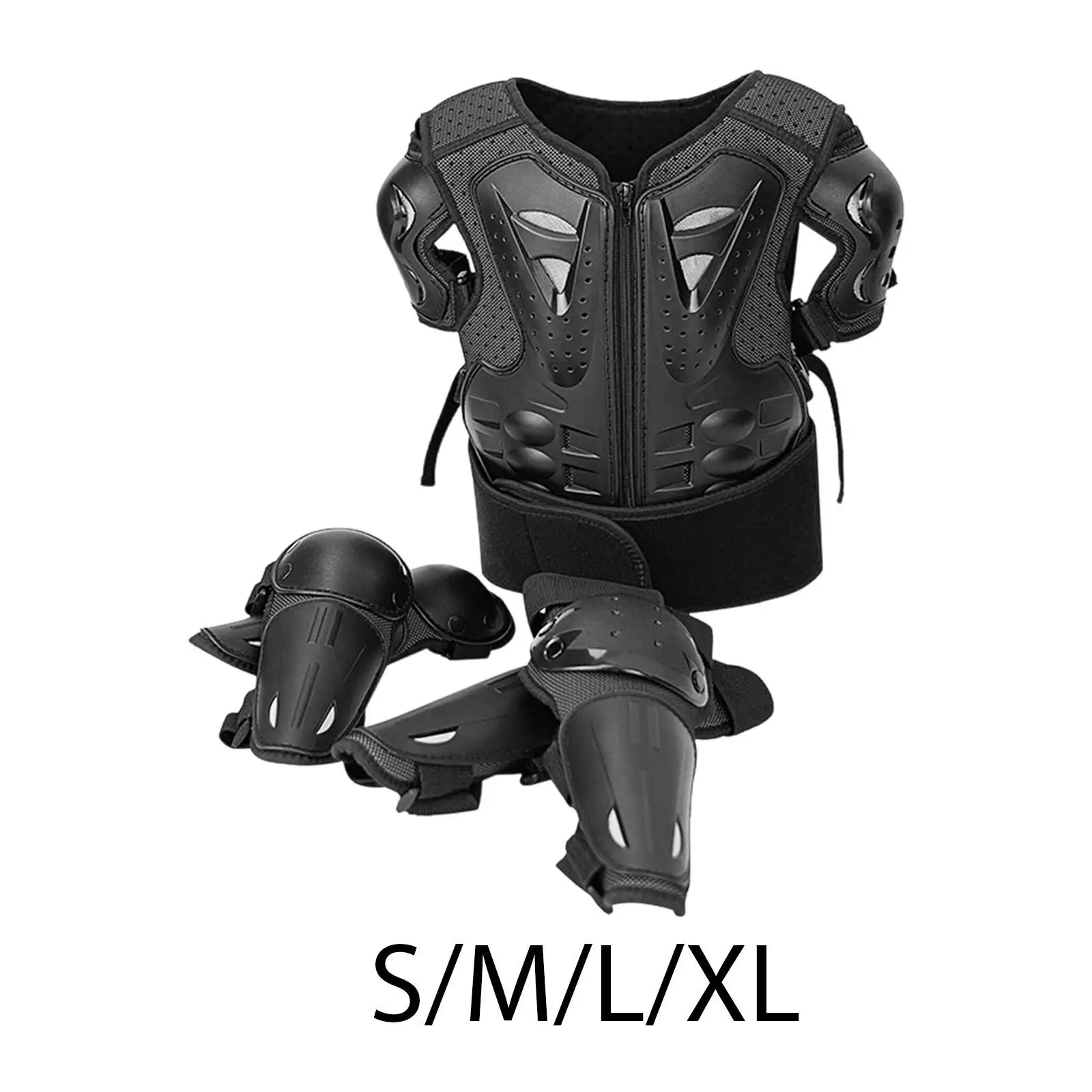 Children’s Dirt Bike Armor Suit with Chest Back Spine Guard and Pads for Biking Cycling Mountain Sports Outdoor Play