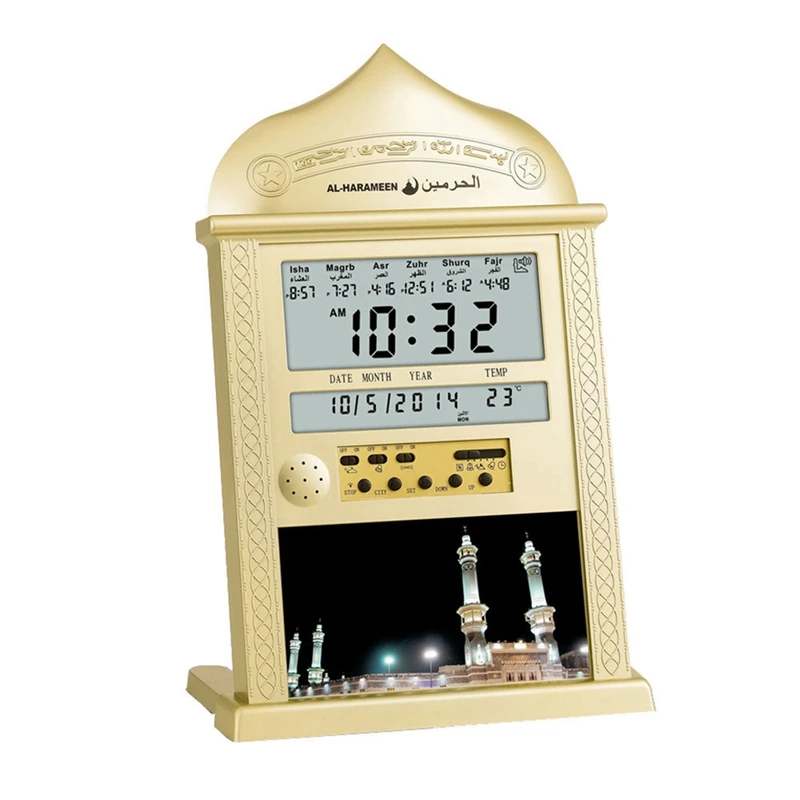 Horloge de prière de la mosquée Azan islamique, calendrier Azan, horloge murale de prière musulmane, alarme Ramadan, décoration d'intérieur, nouveau