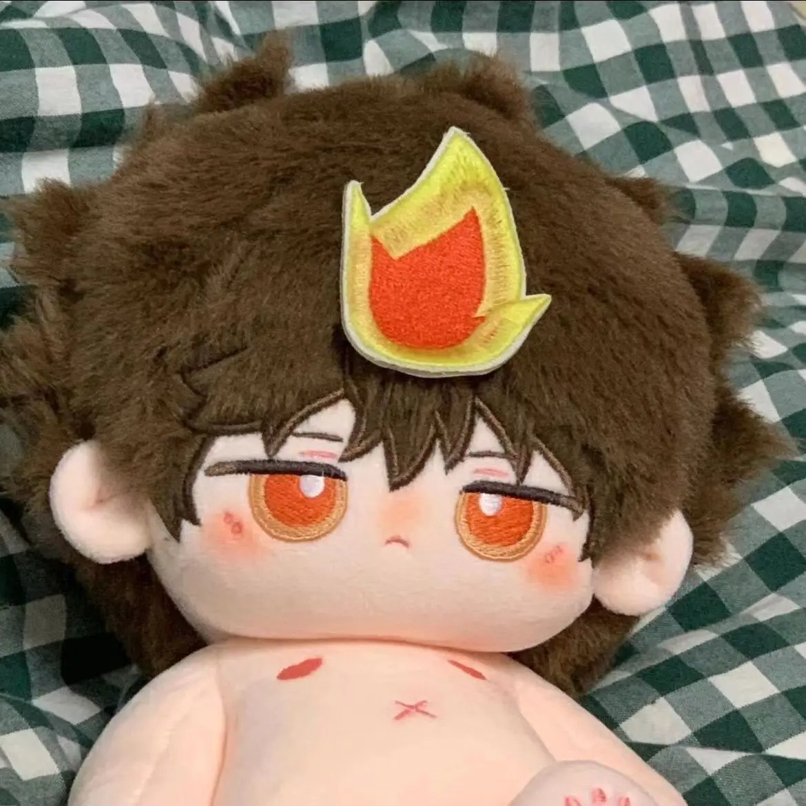 Anime HITMAN REBORN! Sawada Tsunayoshi 20CM Plüsch Puppe Körper Cosplay Dress Up Kleidung Baumwolle Gefüllte Plüsch Spielzeug Kinder Weihnachten Geschenke