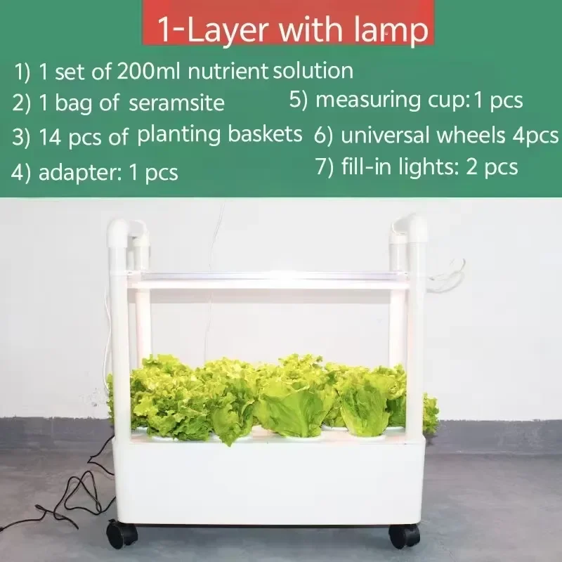 Custom Smart Indoor Hydroponic Garden Planter System Vanilla Herb Growing Kit for Kitchen Home Automated Flower Pot
