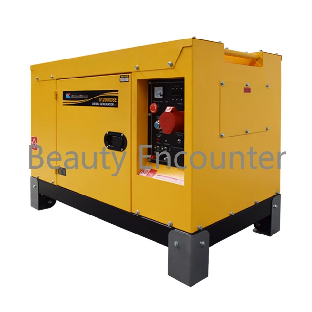 10kw super silent power soundproof electric diesel generator S12000DS