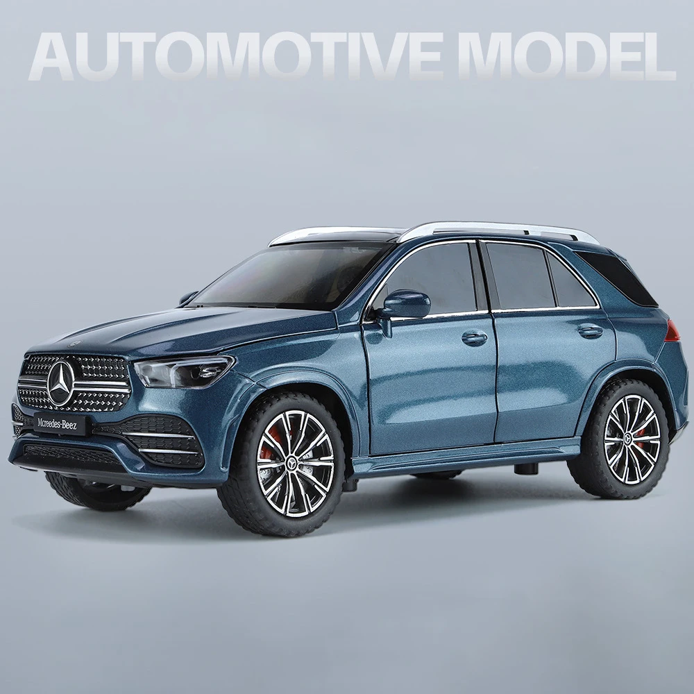 Benz GLE350 GLE SUV coche de aleación, vehículo fundido a presión y de juguete, modelo de coche, sonido y luz, juguetes para niños, regalos, 1:24