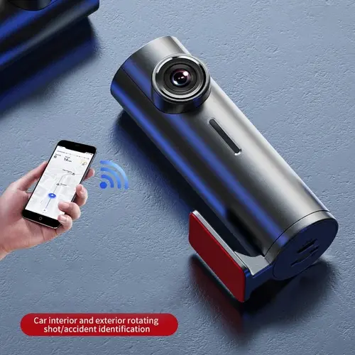 Imagen 1 del producto Grabadora de conducción oculta para coche, aplicación USB WIFI, sin pantalla, Internet móvil, monitoreo de estacionamiento, vídeo en bucle, visión nocturna HD