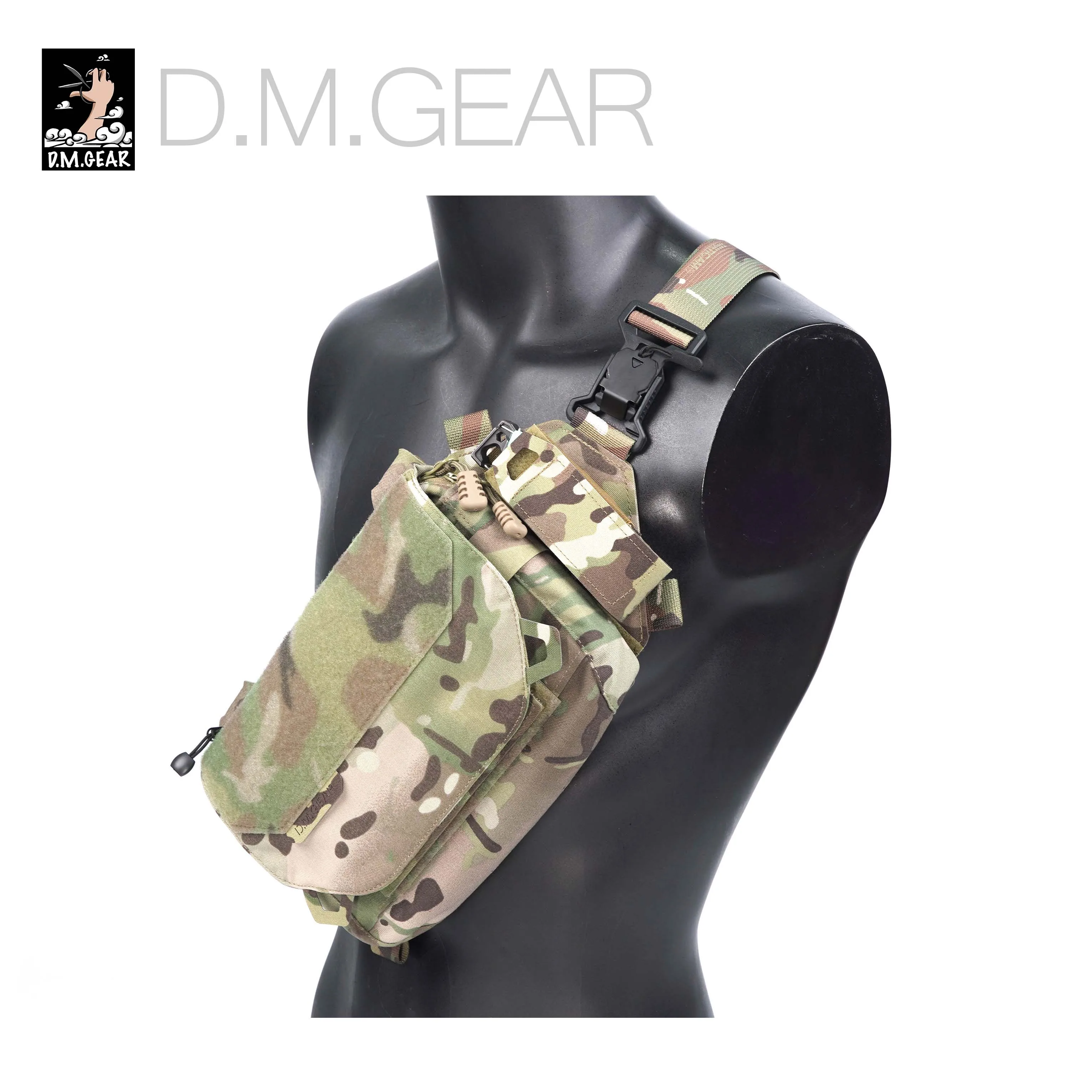 DMGear 1120x Bolsa tática multifuncional Acessórios de caça Equipamento de ombro para homens Molle Estrutura à prova d'água ao ar livre