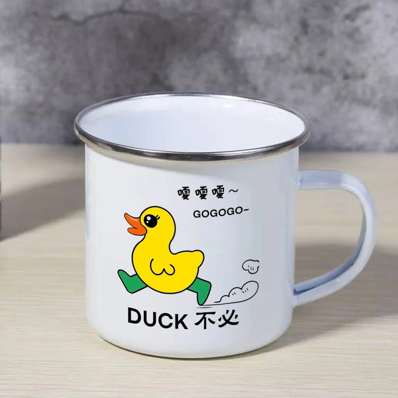 Customized Enamel Metal Mug 350ML Colorful Print Your Photo LOGO Coffee Mugs, Tea Cups, Mothers' Day, Fathers' Day Wedding Gift