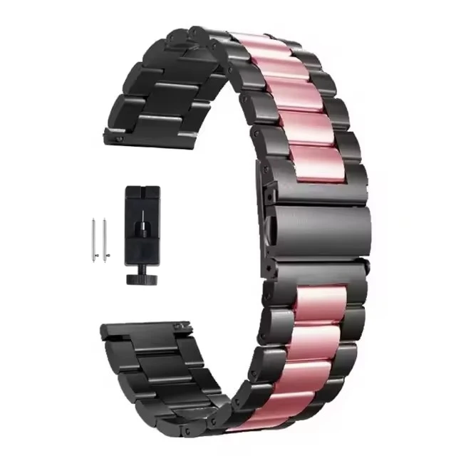 22 mm 20 mm Metallarmband für Samsung Galaxy Watch 7 6 5 4 40 mm 44 mm 46 mm 5Pro 45 mm Edelstahlarmband für Amazfit Bip Huawei GT4.