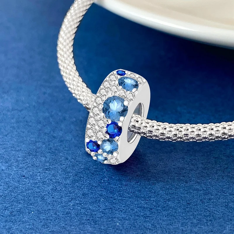 925er Sterlingsilber, Kokosnuss-Ahornblatt, Blumen, Kuchen-Anhänger, Perle, DIY-Armband, Armreif, Geschenk für hochwertigen edlen Schmuck