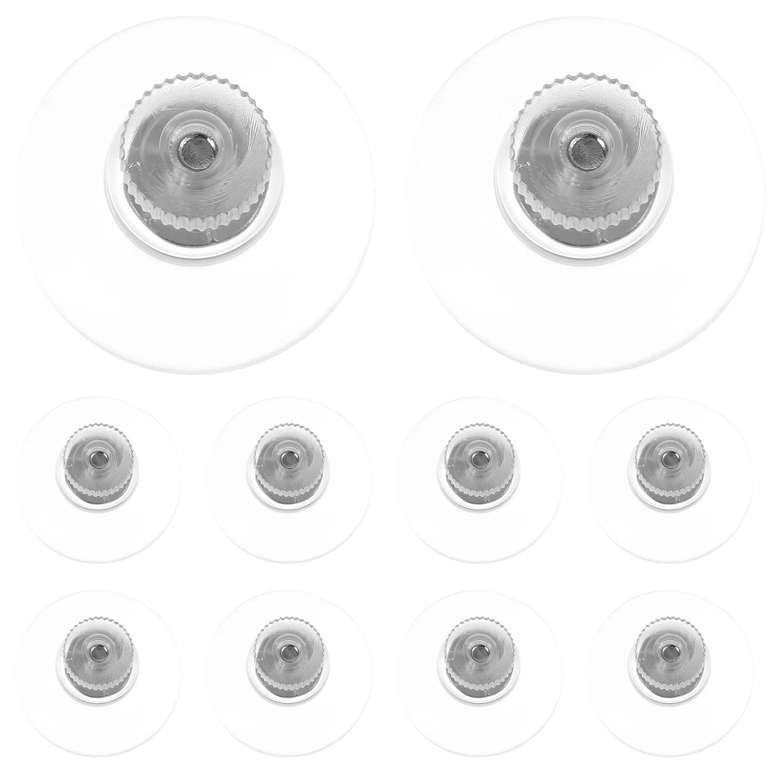 

10Pcs Clear PVC Screw Nut Suction Cup Hooks Strong Hold for Glass Window Door Aquarium Bathroom Small Heavy Duty Suction Pads